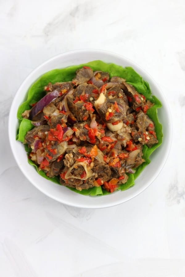 Asun (Peppered goat meat)